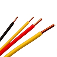 Kabel Tembaga Berisolasi PVC 2.5mm Inti Padat 300V/450V IP20 untuk Pemasangan Lampu Rumah Grosir