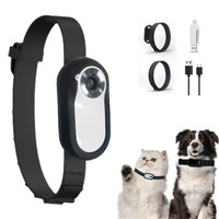 Caméra pour animaux de compagnie légère en ABS, magnétique et rotative, avec écran de 64 mm, 2MP, 1080p HD, conception à commande par pouce, pour la surveillance portable des animaux