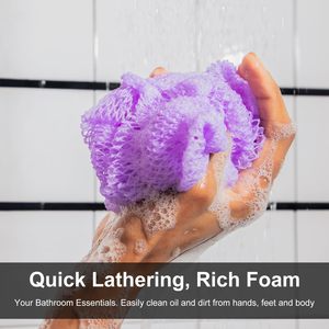 Phi Net Sponge đích thực phi tẩy tế bào chết Net Sponge tẩy tế bào chết cơ thể trở lại Scrubber cho vòi hoa sen nhanh chóng làm khô và vệ sinh - Product Image 5