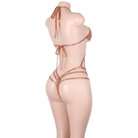 Tenues de danse exotiques : Bodys scintillants à écailles de sirène, style bandage, pour boîte de nuit, pole dance, soirée, rave, festival, club