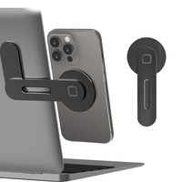 Support de téléphone magnétique réglable et fin pour ordinateur portable, clip d'extension, support universel pour téléphone portable, écran d'ordinateur