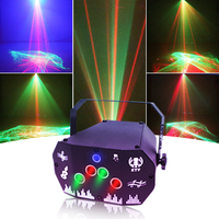 Wuzstar Lumières de fête du Nouvel An, rotation à 360°, effets sonores, spectacle de lumière stroboscopique, 60 motifs, télécommande, pour la maison/intérieur
