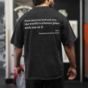 T-shirt surdimensionné pour homme FOXA, motif inspirant « You Are Enough », manches courtes, 100 % coton jersey - Product Image 5