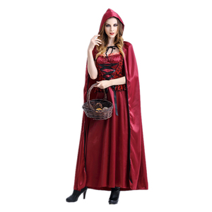 Costume adulte petit <span class=keywords><strong>chaperon</strong></span> <span class=keywords><strong>rouge</strong></span> Costumes de carnaval Cosplay fantaisie pour robe de femme - Product Image 2