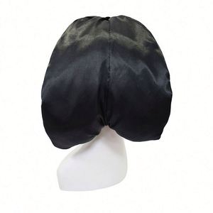 Bonnet de nuit en satin de soie double couche réversible pour femmes aux cheveux longs bouclés ou tressés – Cadeau promotionnel - Product Image 3