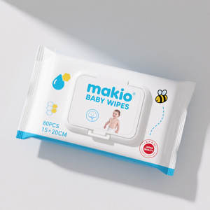 Lingettes humides douces hypoallergéniques Soins personnalisés pour bébés et adultes Lingettes nettoyantes pour bébés Prix de gros - Product Image 1