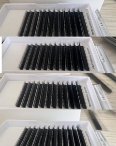 Pestañas Postizas LJ LB LC LD M L C D CC DD Curl Blooming Lashes 0.03 0.05 0.07mm Easy Fan Camellia, Pestañas Mixtas Suaves y Naturales de 8-15mm - Product Image 2
