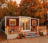 Maison préfabriquée pliable personnalisable à 3 chambres, conteneur extensible de 20FT 40FT, villa, appartement, hôpital, école, usage ZXHC