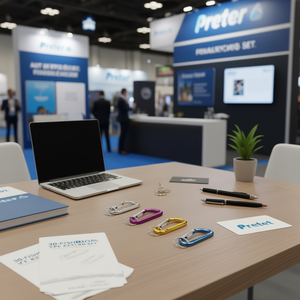 Juego de 30 Llaveros Tipo Pecera Pretul, Mosquetones Promocionales de Aluminio, Llaveros Metálicos en Caja para Regalos Empresariales y Marketing - Product Image 2