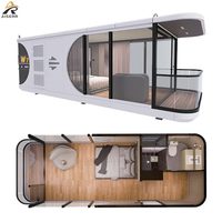 AISERR W7 Maison Capsule Hôtelière à Structure en Aluminium et Panneaux Sandwich - Légère, Installation Facile, Mobile, Préfabriquée, Design Moderne