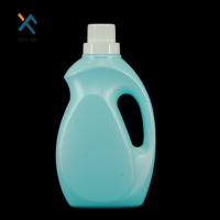 Bouteille de détergent liquide Diffenernt en plastique HDPE, taille 1 litre, 2 litres, PET, bouchon à vis blanc, sérigraphie, sérigraphie FX 2L