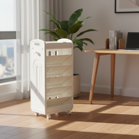 Étagère à livres en plastique amovible pour enfants, organisateur de rangement en plastique personnalisé pour enfants, étagère de rangement pour armoire d'enfant, côté bureau