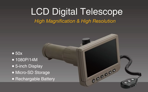 Télescope numérique monoculaire LCD 5,0 pouces 50x70 mm avec écran et boutons de commande pour l'observation en extérieur UM053 - Product Image 5
