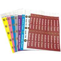 Bracelets événementiels jetables imperméables en Tyvek imprimables avec logo personnalisé
