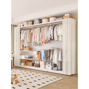 Tầng-thường vụ thiết kế mới quần áo cửa hàng kệ lưu trữ Giá tủ quần áo tổ chức tủ quần áo Giày Kim Loại hiển thị đứng - Product Image 1