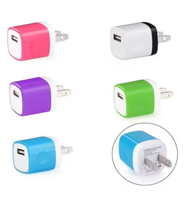 Vente en gros de chargeurs USB de couleur populaire avec prises américaines, chargeurs muraux universels 5W pour smartphones - Product Image 6