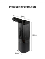 550ml Cuisine Automatique Liquide Lavage À La Main Distributeur De Savon Rechargeable Automatique Main Capteur Intelligent Désinfectant Dispensador De Jabon