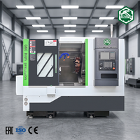 Torno CNC de Cama Inclinada de Alta Precisión CK52PT-Y con Torreta Motorizada y Contrapunto para Torneado y Fresado de Piezas Metálicas