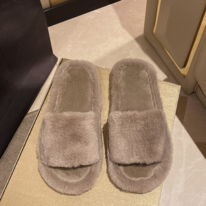 Pantuflas de Casa al por Mayor de Alta Calidad con Suela de PVC, Pantuflas de Franela para Mujer al por Mayor con Alta Calidad - Product Image 4