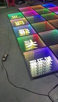 Dernier design 3d abyss infinity miroir led lettre abys infinity miroir néon signe infinity miroir lumière infinie