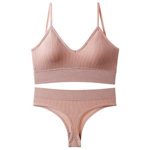 Usine Plusieurs Couleurs Sexy Sans Fil Push Up Culotte et Soutien-Gorge Ensemble pour les Femmes - Product Image 3