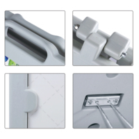 Étagère d'angle pliable en plastique remplie d'eau portable 24x36, support de panneau d'affichage, montage facile, présentoir moderne pour l'extérieur