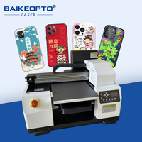 Otomatik A3 32*45cm UV Flatbed Mürekkep Püskürtmeli Yazıcı, Plastik Taş Alüminyum Ahşap Cam Sert Şişeler için XP600 Baskı Kafası ile