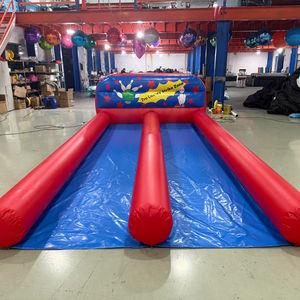 Grandes pistes <span class=keywords><strong>de</strong></span> bowling gonflables pour enfants, jeux sportifs gonflables géants pour événements d'enfants en plein air - Product Image 1