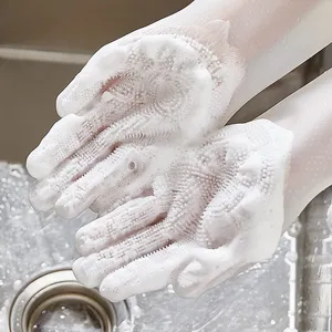 Toilettage pour animaux de compagnie gants de nettoyage chien bain shampooing épurateur <span class=keywords><strong>magique</strong></span> vaisselle éponge silicone <span class=keywords><strong>épilation</strong></span> - Product Image 5