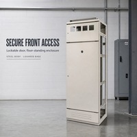 Armoire de distribution intérieure vide en acier galvanisé IP30, sur pied, pour appareillage électrique GGD LV, avec châssis de coffret nu personnalisé