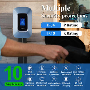 เครื่องชาร์จรถยนต์ไฟฟ้าแบบติดผนัง 7 กิโลวัตต์ 32 แอมป์ AC พร้อม RFID และ OCPP 1.6j สำหรับอพาร์ทเมนต์ สถานที่ทำงาน ระบบชาร์จรถยนต์ไฟฟ้า รองรับ OEM ODM - Product Image 1