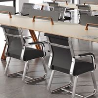 Chaise de conférence en maille confortable de haute qualité, chaise de bureau ergonomique adaptée aux immeubles de bureaux