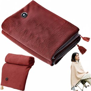 Portable <span class=keywords><strong>sans</strong></span> <span class=keywords><strong>fil</strong></span> chauffé jeter Poncho Wrap lavable électrique portable chauffage épaule USB alimenté <span class=keywords><strong>couverture</strong></span> <span class=keywords><strong>chauffante</strong></span> - Product Image 1