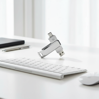 Nouvelle clé USB 3.0 Type-C double OTG 64-256 Go en métal, logo personnalisé, vente en gros, OEM, BOM fixe, garantie 2 ans