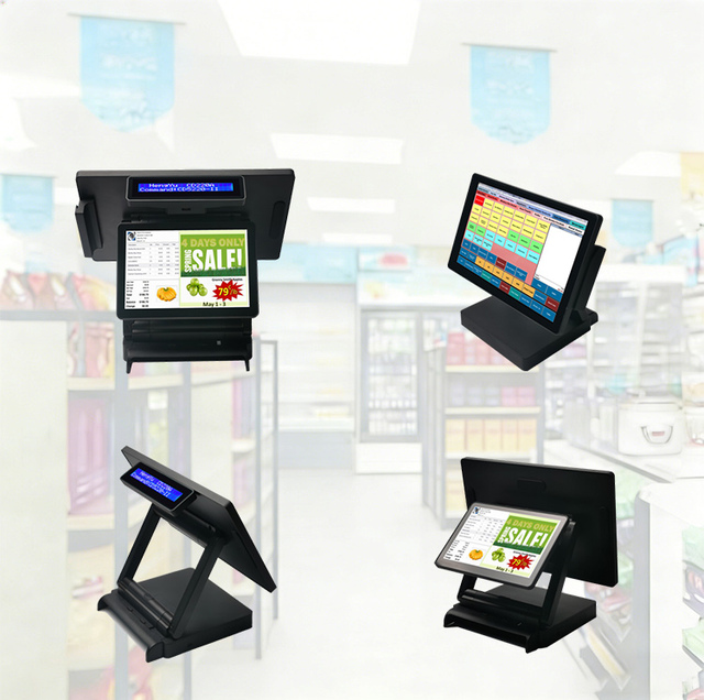HengYu 2026 New Design Windows POS Terminal 10-Point Capacitive Touchscreen I3/I5/I7 Processor OEM Factory Bluetooth 5.2