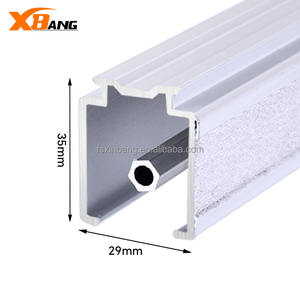 Sistema de cable de sombra romano silencioso al por mayor, accesorios de riel de pista de persianas romanas con <span class=keywords><strong>carrete</strong></span> de cable de soporte montado y tapa final - Product Image 4