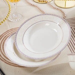 Bol à riz en céramique de Jingdezhen, vaisselle de luxe léger pour la maison, ensemble d'assiettes et de plats en porcelaine fine, assiette de dîner, bol en porcelaine, cadeau - Product Image 3