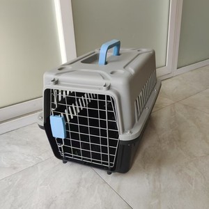 Pet <b>Carrier</b> Plastic <b>Soft</b>-Sided <b>Cat</b> Transport Cage With Handle And Ventilation For Safe Travel - Product Image 1