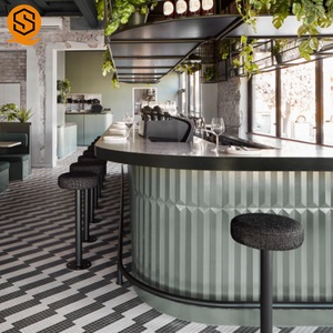 La moda commerciale ha usato il caffè del ristorante cocktail ha portato il bancone del <span class=keywords><strong>Bar</strong></span> nel Design moderno degli interni - Product Image 2