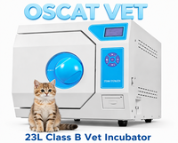 Sterilisator Uap Meja OSCAT 23L Kelas B untuk Klinik Hewan dengan Printer & Ekspor Data USB untuk Penggunaan Klinik Hewan EX-DGT