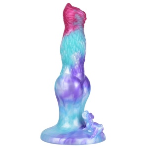 Amazon Hot Sell <b>Dildo</b> Manual Masturbator Soft Silicone Wolf Dog <b>Dildo</b> Adult Sex Toy - Product Image 4