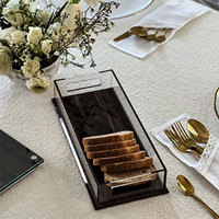 Boîte à dessert en acrylique, plateaux à pain, vitrine, plateau à gâteau pour décoration de table juive, planche à challah en lucite, plateau à pain de Shabbat moderne