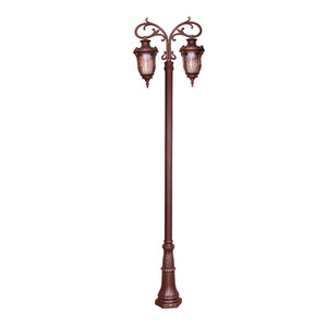 Lampadaire de jardin extérieur en fer avec abat-jour en verre LED, lumière blanc chaud 2700K, IP66, non-démontable, AC 220V, capteur de mouvement, alimenté par énergie solaire, 10 ans de garantie - Product Image 4