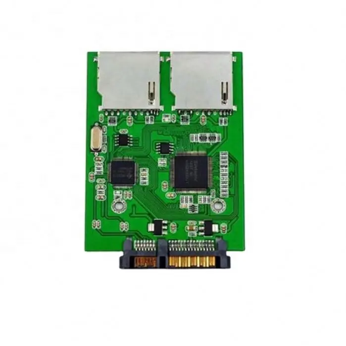 2 Port Dual MMC Memory Card to 7+15P SATA Serial ATA Converter Adapter