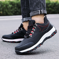 Chaussures de sécurité pour hommes, en cuir microfibre respirant, résistant à l'usure, avec embout en acier, OEM industriel