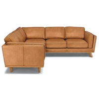 Luxuriöse Echtleder Chesterfield Modulare Sofas und Sektionale in Klassischen Stilen, Reines Ledersofa Eckgarnitur 7-Sitzer Schule