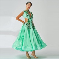 Robe de bal Standard moderne pour femmes, en soie perlée, robe de danse latine, de compétition, nouvelle collection, B-2015