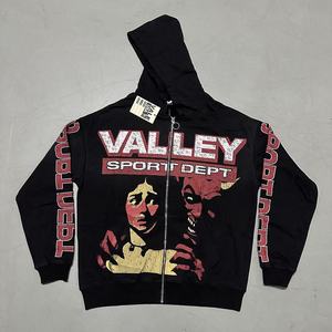 Felpa con Zip Grafica Valley <span class=keywords><strong>Dreams</strong></span> per Uomo e Donna Multi-Design (Sports Ape/Statua della Libertà/Stampa Vintage) Ecologica Antivento - Product Image 5