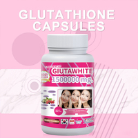 Cápsulas de Glutatión de Marca Privada 1500000mg, Vitamina Antioxidante, Píldoras para Aclarar la Piel, Suplemento de Belleza Antienvejecimiento OEM
