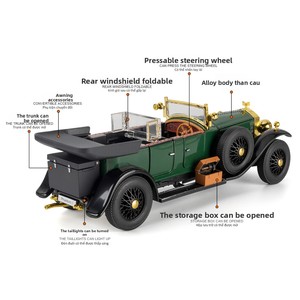 Modellino Auto d'Epoca Phantom in Scala <span class=keywords><strong>1</strong></span>:<span class=keywords><strong>24</strong></span>, Giocattolo in Metallo Pressofuso con Scatola, Accettiamo Dropshipping - Product Image 4